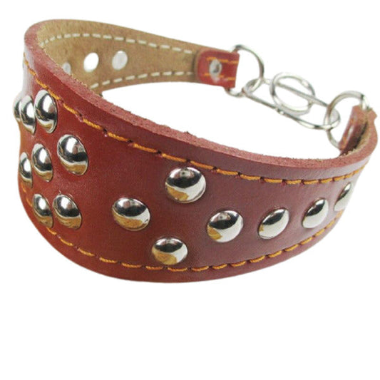 Italian Greyhound Leather Dog Collar