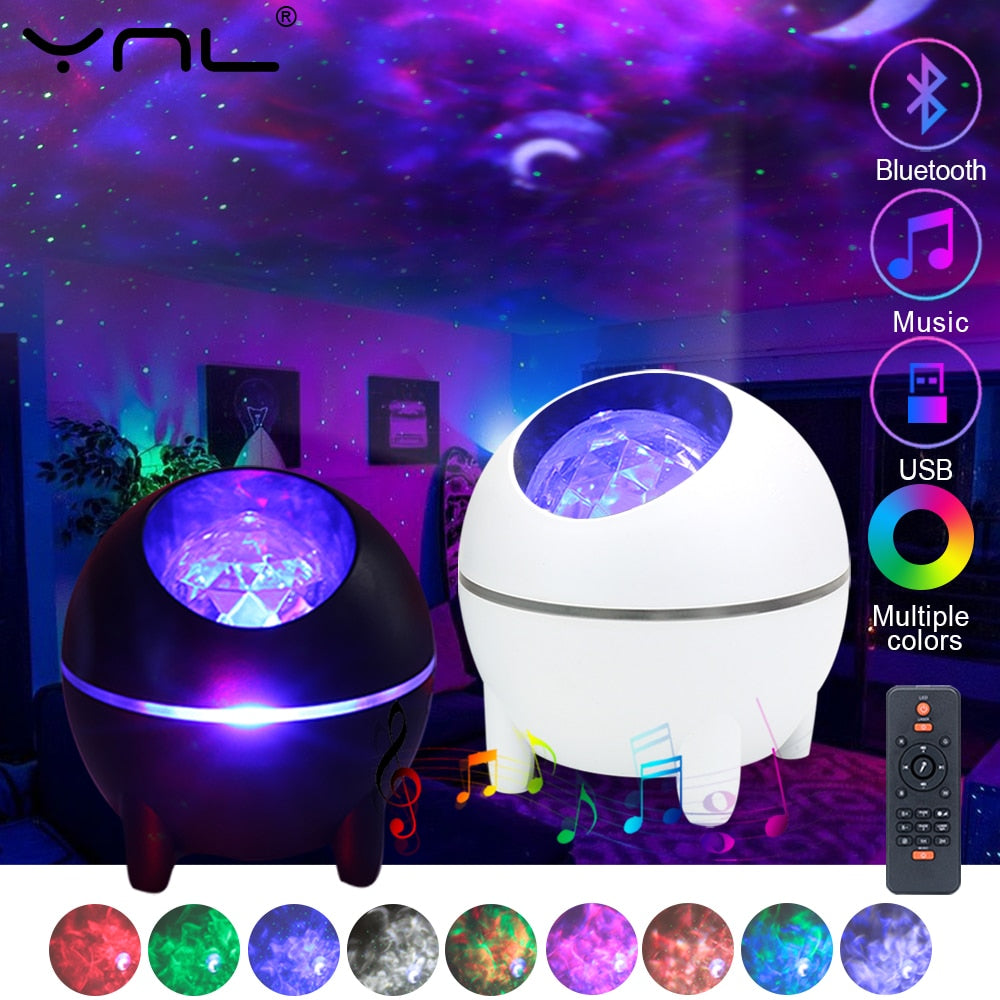 Night Light Water Wave Projector