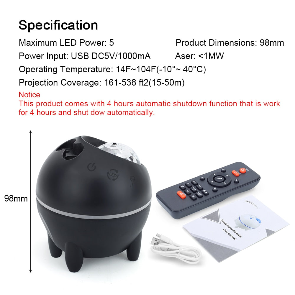 Night Light Water Wave Projector