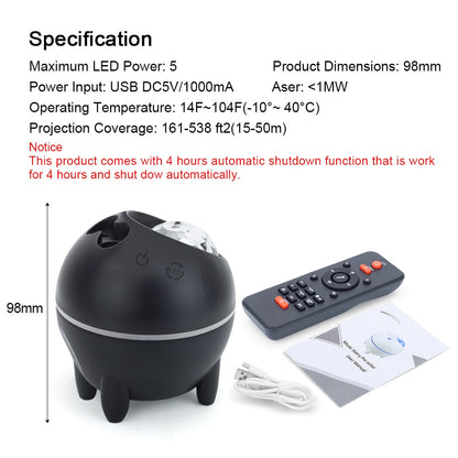 Night Light Water Wave Projector