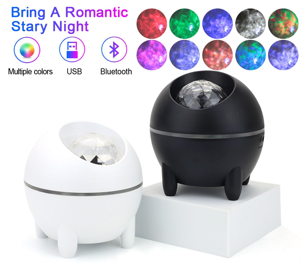 Night Light Water Wave Projector