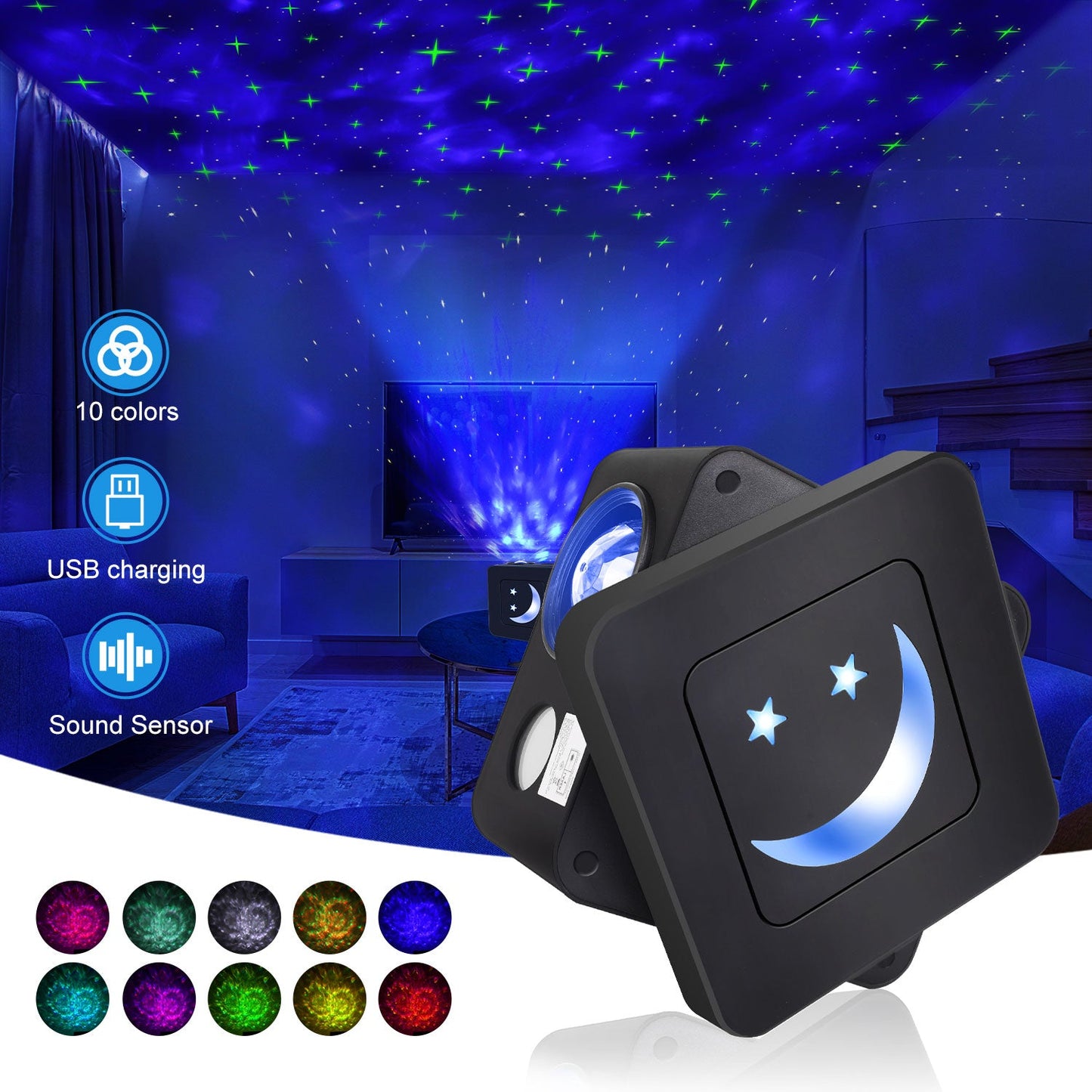 LED Starry Sky Projector Lamp