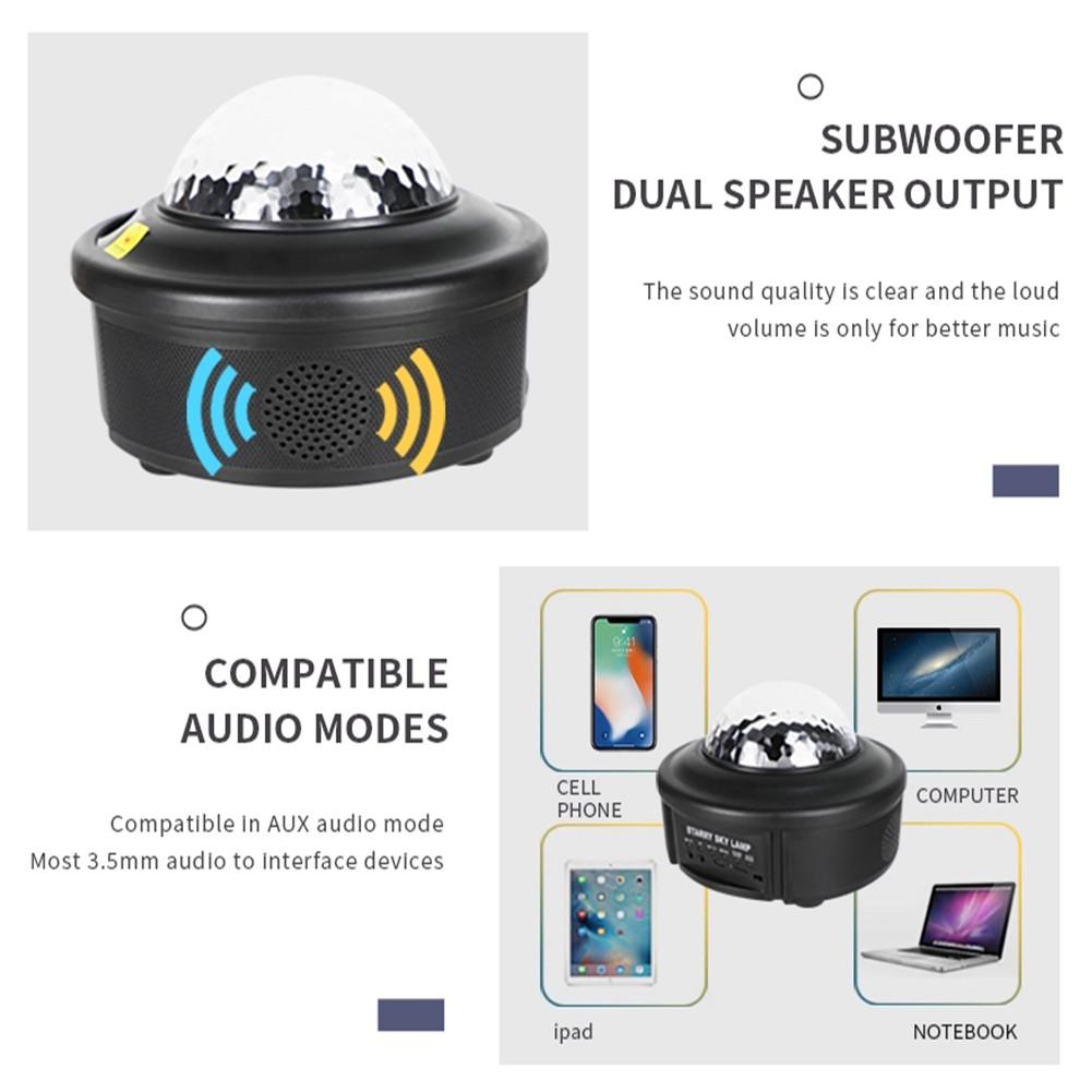 Night Light Bluetooth Speaker Sky Projector