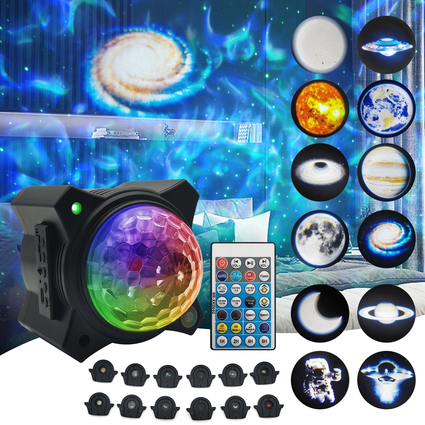 LED Music Night Light Star Projector