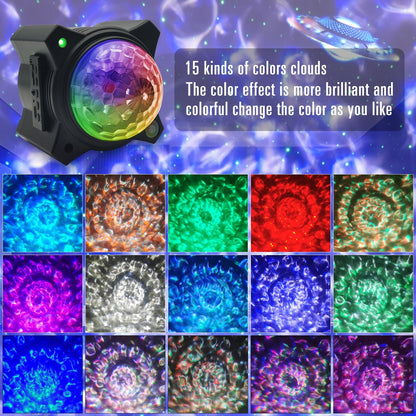 LED Music Night Light Star Projector