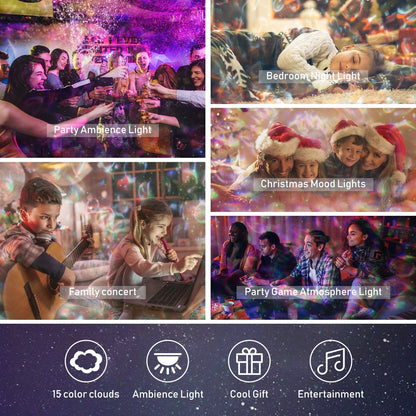 LED Music Night Light Star Projector
