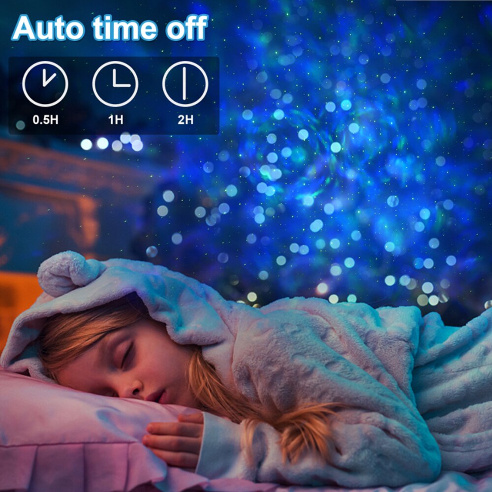 LED Water Wave Star Galaxy Projector