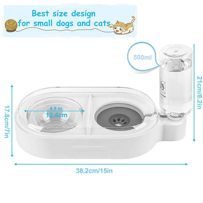 2 In 1 Water & Food Pet Bowl