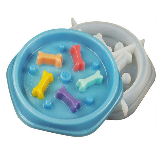 Crystal Resin Silicone Dog Bowl - Bark ‘n’ Paws