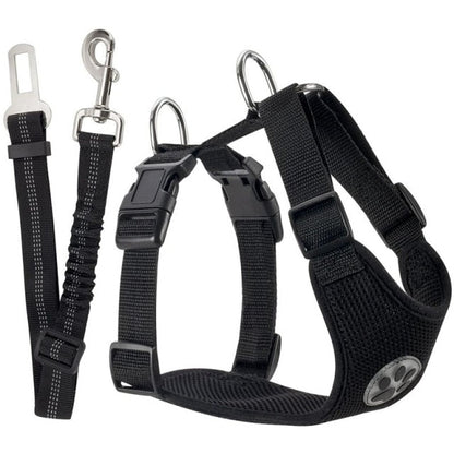 Reflective Dog Car Seat Belt Harness