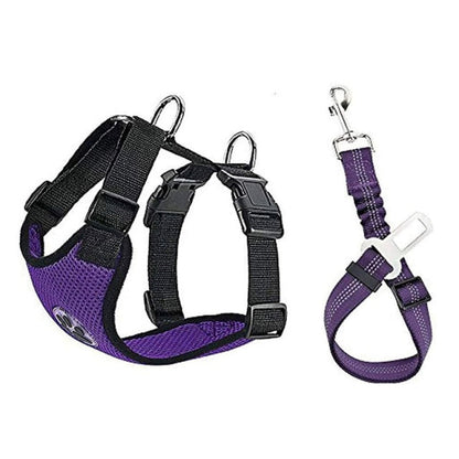 Reflective Dog Car Seat Belt Harness