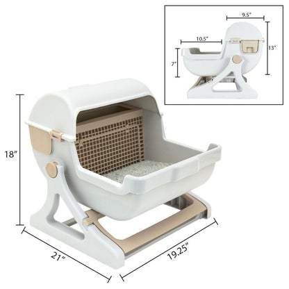 Semi Automatic Luxury Cat Litter Box