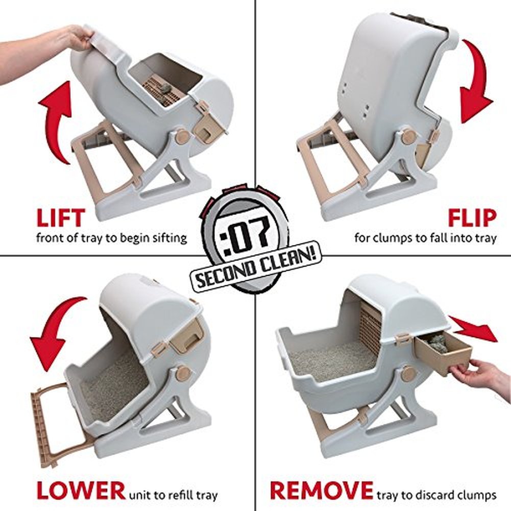 Semi Automatic Luxury Cat Litter Box