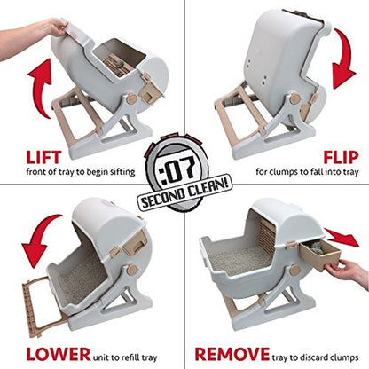 Semi Automatic Luxury Cat Litter Box