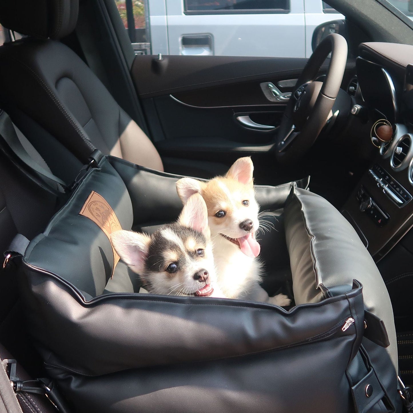 Premium Leather Pet Seat Sofa Bed
