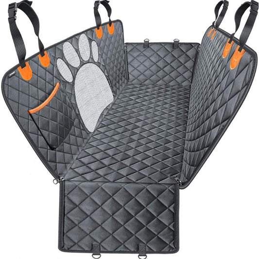 Luxury Dog Car Seat Cover With Mesh Window