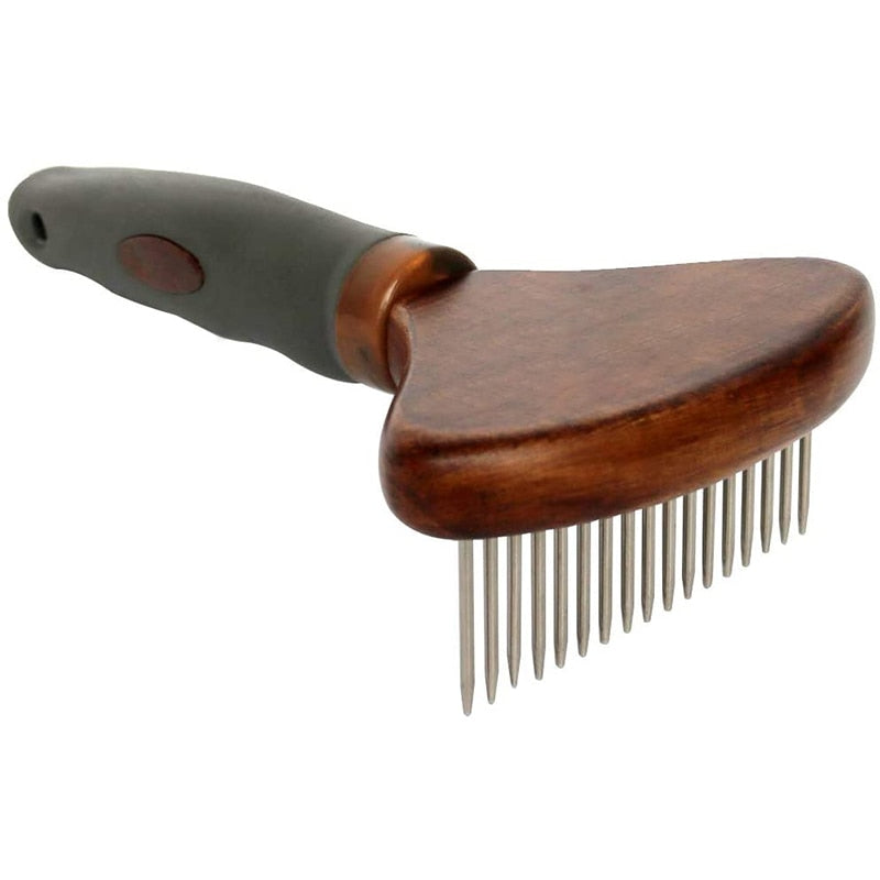 Professional Dog Grooming Wood Brush