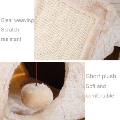 2 In 1 Cat House With Scratcher