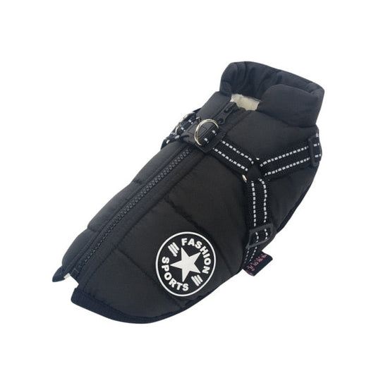 Winter Warm Dog Jacket Harness