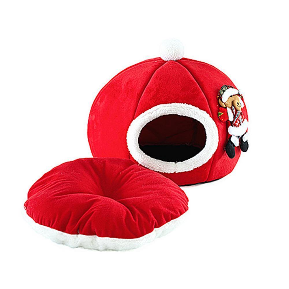 White Christmas Cozy Pet Bed - Bark ‘n’ Paws