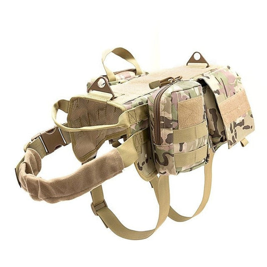 Tactical MOLLE Dog Harness Vest