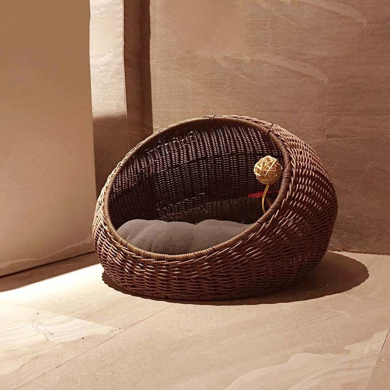 Forest Themed Handmade Rattan Pet Nest