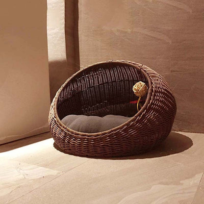 Forest Themed Handmade Rattan Pet Nest