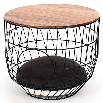 Solid Wood Coffee Table Cat Nest