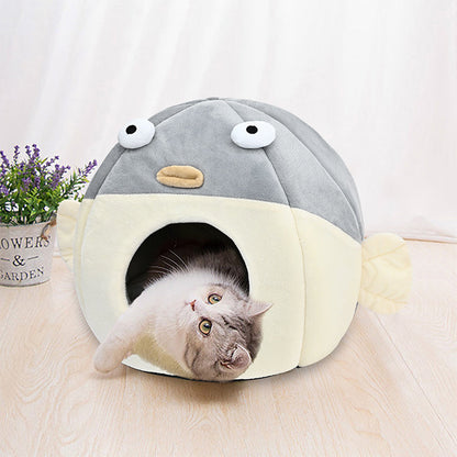 Largemouth Fish Pet Soft Bed