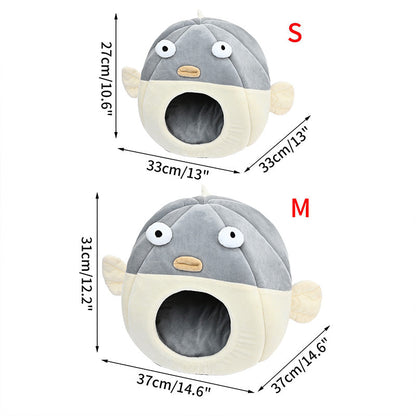 Largemouth Fish Pet Soft Bed