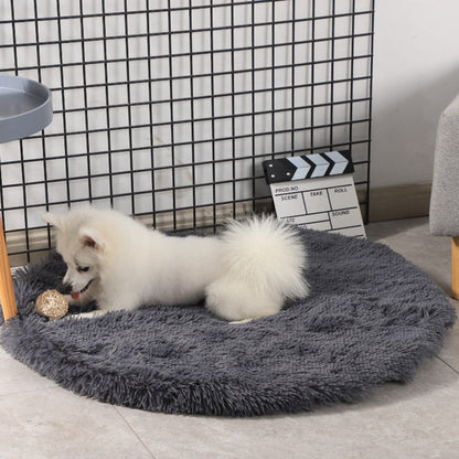 Super Soft Round Plush Dog Mat