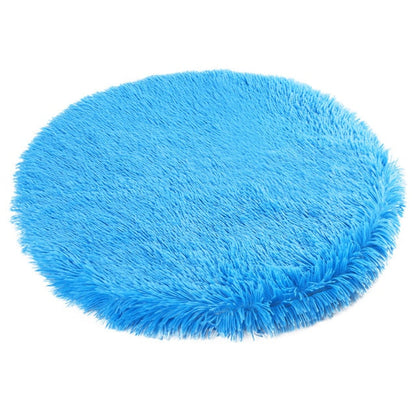 Super Soft Round Plush Dog Mat