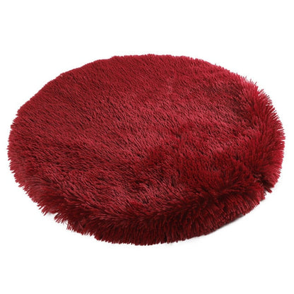 Super Soft Round Plush Dog Mat