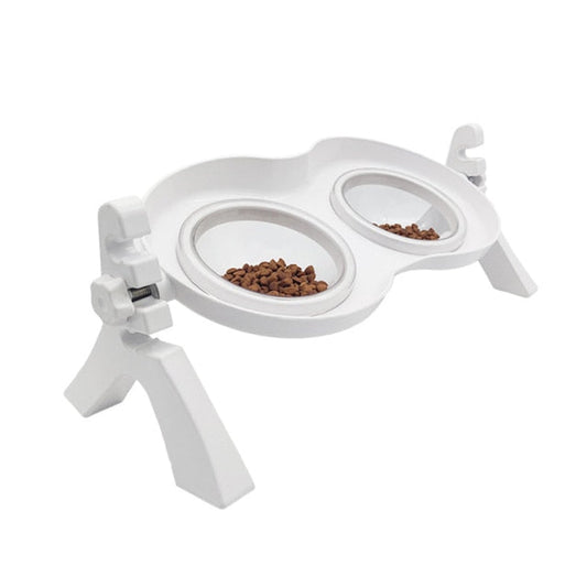 Adjustable Elevated Tilted Dog Bowls