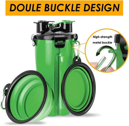 Portable 2 In 1 Travel Dog Water Bottle