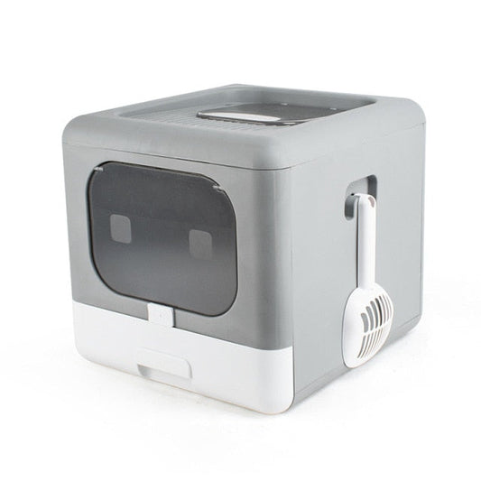 Fully Enclosed Odor Proof Cat Litter Box