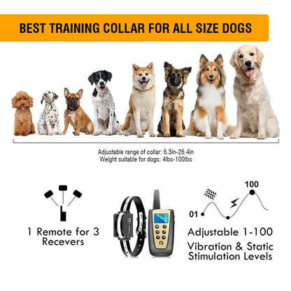 1000m Light Weight Electric Dog Training Collar
