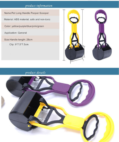 Long Handle Jaws Dog Poop Scooper