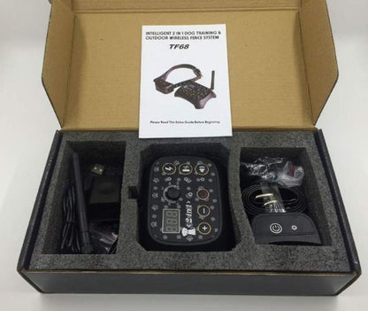 Wireless Fence 2 in 1 Dog Outdoor Training Collar