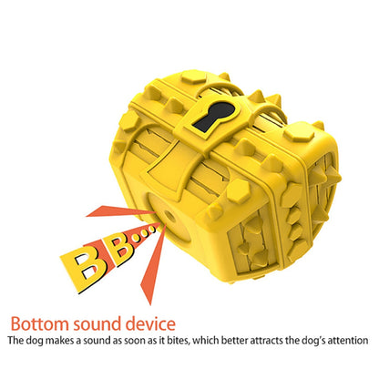 Squeaky Treasure Box Molar Dog Toys