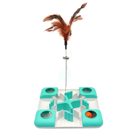 Interactive Cat Treat Puzzle Slow Feeder Toys
