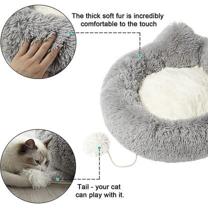 Fluffy Warm Anti Anxiety Pet Bed