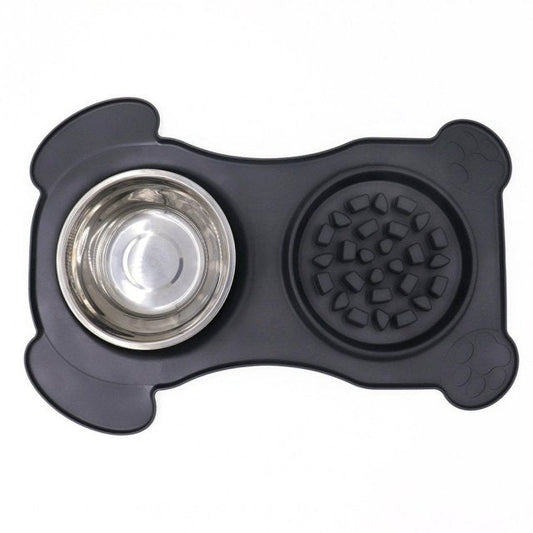 2 In 1 Slow Feeder Dog Bowl