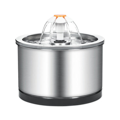 2.5L Stainless Steel Pet Water Fountain