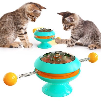 Interactive Cat Toy With Strong Suction Cup