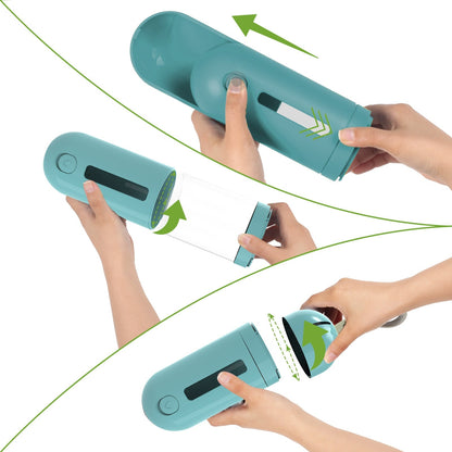 Dog Water Bottle With Poop Bag Dispenser