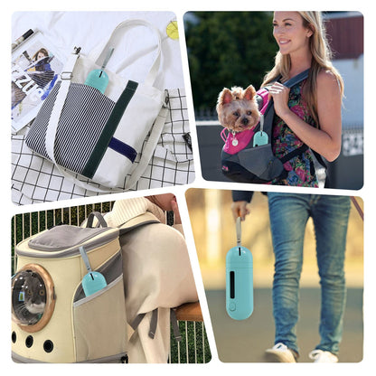 Dog Water Bottle With Poop Bag Dispenser