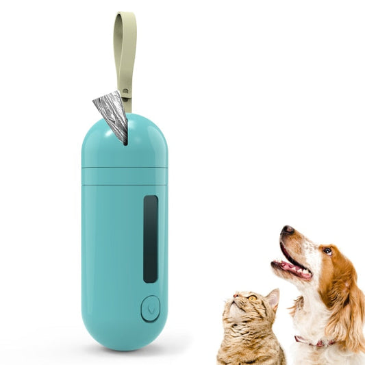 Dog Water Bottle With Poop Bag Dispenser