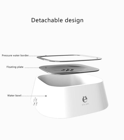 1.5L Floating Dog Drinking Water Bowl