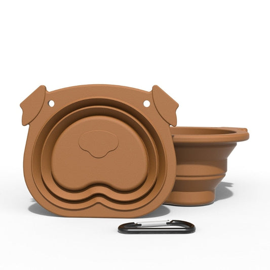 Foldable Silicone Travel Dog Bowl